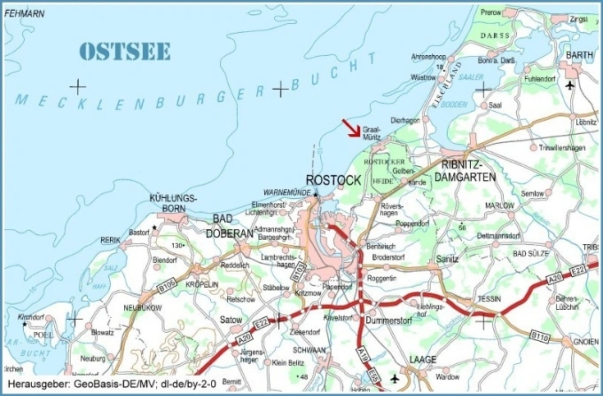 Übersichtskarte Ostseeheilbad Graal-Müritz Übersichtskarte Ostseeheilbad Graal-Müritz